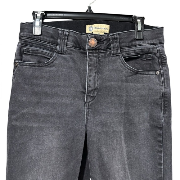 Democracy Ab technology tummy control faded black ankle Jean size 8 - Picture 3 of 10